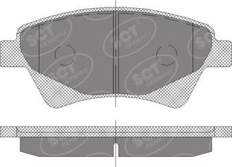 SCT-MANNOL SP 408 PR - Тормозные колодки, дисковые, комплект autosila-amz.com