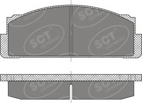 SCT-MANNOL SP 486 PR - Тормозные колодки, дисковые, комплект autosila-amz.com