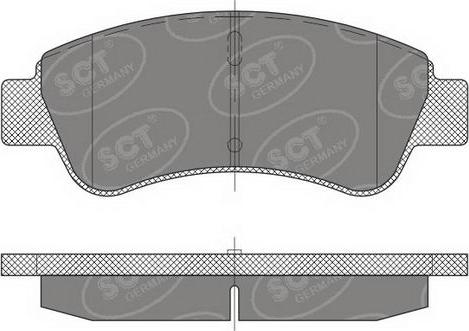 SCT-MANNOL SP 488 PR - Тормозные колодки, дисковые, комплект autosila-amz.com