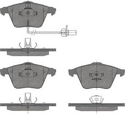 SCT-MANNOL SP 432 PR - SP 432 PR тормозные колодки autosila-amz.com