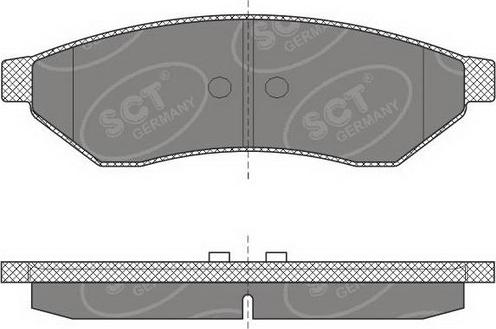 SCT-MANNOL SP 645 PR - Тормозные колодки, дисковые, комплект autosila-amz.com