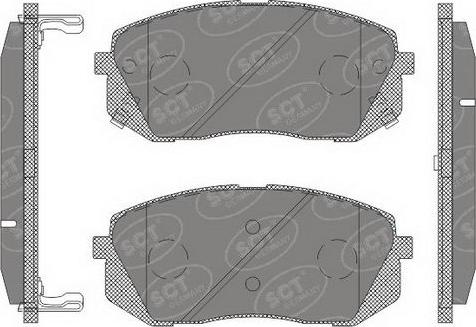 SCT-MANNOL SP 650 PR - Тормозные колодки, дисковые, комплект autosila-amz.com