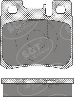 SCT-MANNOL SP 660 PR - Тормозные колодки, дисковые, комплект autosila-amz.com