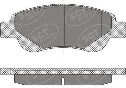 SCT-MANNOL SP 609 PR - Тормозные колодки, дисковые, комплект autosila-amz.com