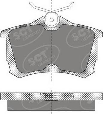 SCT-MANNOL SP 607 PR - Тормозные колодки, дисковые, комплект autosila-amz.com