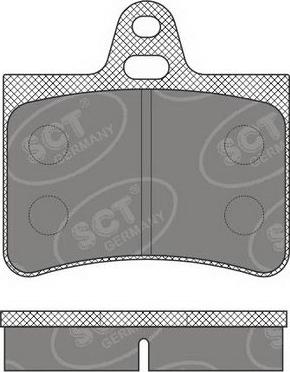 SCT-MANNOL SP 635 PR - Тормозные колодки, дисковые, комплект autosila-amz.com