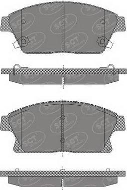 OEMparts NHC-1684 - Тормозные колодки, дисковые, комплект autosila-amz.com