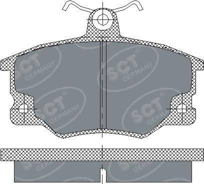 SCT-MANNOL SP 191 PR - Тормозные колодки, дисковые, комплект autosila-amz.com