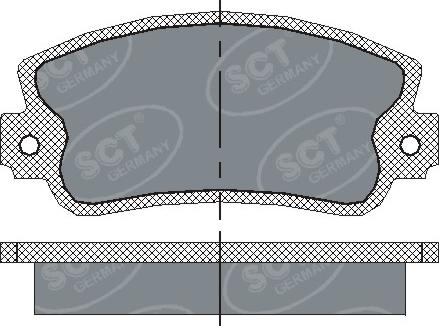 SCT-MANNOL SP 143 PR - Тормозные колодки, дисковые, комплект autosila-amz.com