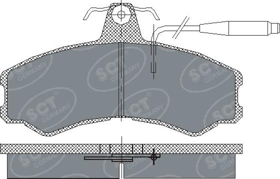 SCT-MANNOL SP 154 PR - Тормозные колодки, дисковые, комплект autosila-amz.com