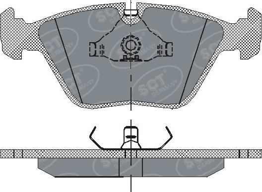 SCT-MANNOL SP 152 PR - Тормозные колодки, дисковые, комплект autosila-amz.com