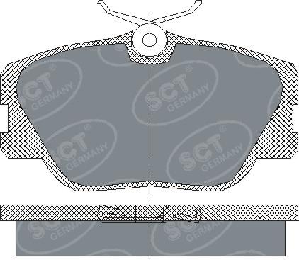 SCT-MANNOL SP 167 PR - Тормозные колодки, дисковые, комплект autosila-amz.com