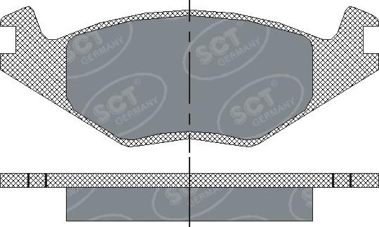 SCT-MANNOL SP 116 PR - Тормозные колодки, дисковые, комплект autosila-amz.com