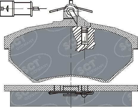 SCT-MANNOL SP 111 PR - Тормозные колодки, дисковые, комплект autosila-amz.com