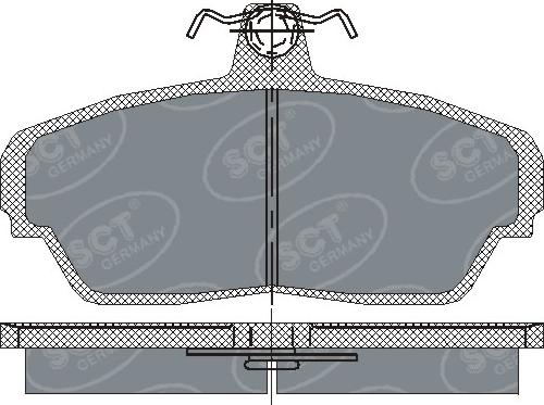 SCT-MANNOL SP 187 - Тормозные колодки, дисковые, комплект autosila-amz.com