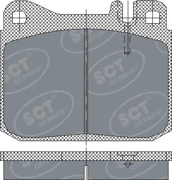 SCT-MANNOL SP 130 PR - Тормозные колодки, дисковые, комплект autosila-amz.com