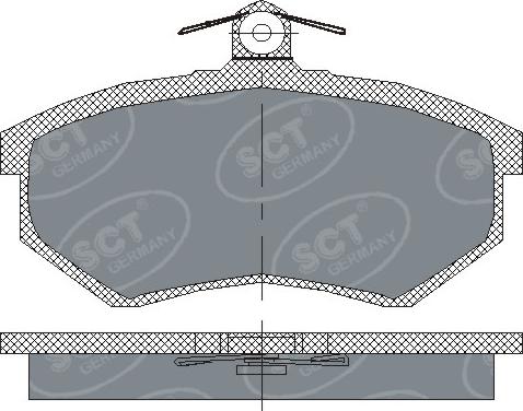 SCT-MANNOL SP 176 PR - Тормозные колодки, дисковые, комплект autosila-amz.com