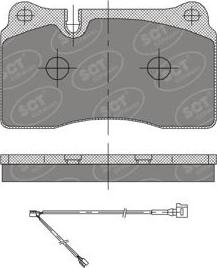 SCT-MANNOL SP 396 PR - Тормозные колодки, дисковые, комплект autosila-amz.com