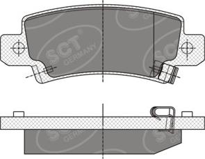 SCT-MANNOL SP 350 PR - Тормозные колодки, дисковые, комплект autosila-amz.com