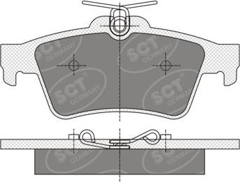 SCT-MANNOL SP 357 - Тормозные колодки, дисковые, комплект autosila-amz.com