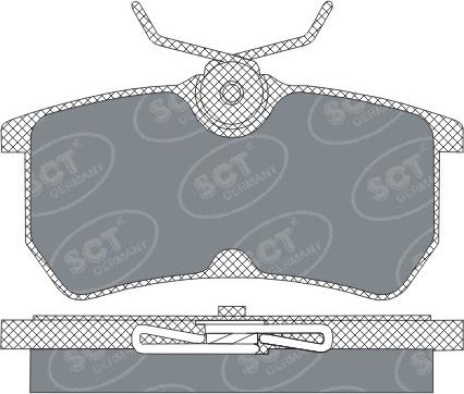 OSSCA 19173 - Тормозные колодки, дисковые, комплект autosila-amz.com