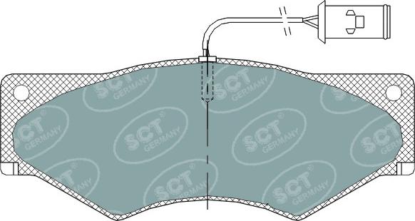 SCT-MANNOL SP 319 PR - Тормозные колодки, дисковые, комплект autosila-amz.com