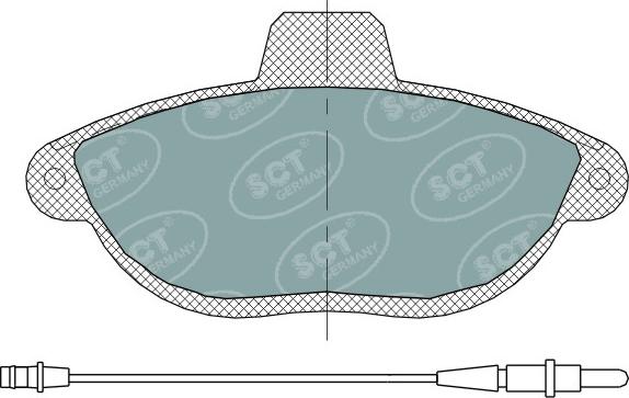 SCT-MANNOL SP 316 PR - Тормозные колодки, дисковые, комплект autosila-amz.com