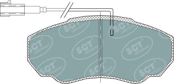 SCT-MANNOL SP 318 PR - Тормозные колодки, дисковые, комплект autosila-amz.com