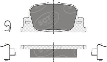 SCT-MANNOL SP 335 PR - Тормозные колодки, дисковые, комплект autosila-amz.com