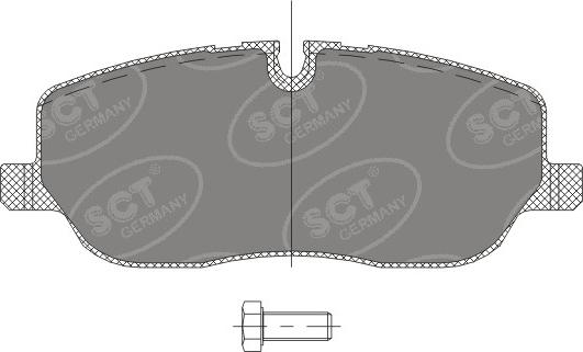 SCT-MANNOL SP 329 PR - Тормозные колодки, дисковые, комплект autosila-amz.com