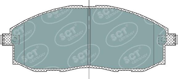 SCT-MANNOL SP 324 PR - Тормозные колодки, дисковые, комплект autosila-amz.com