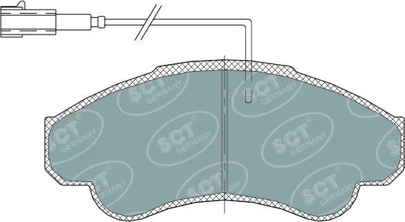 SCT-MANNOL SP 322 PR - Тормозные колодки, дисковые, комплект autosila-amz.com