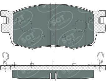 SCT-MANNOL SP 379 PR - Тормозные колодки, дисковые, комплект autosila-amz.com