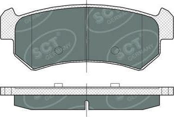 SCT-MANNOL SP 376 PR - Тормозные колодки, дисковые, комплект autosila-amz.com