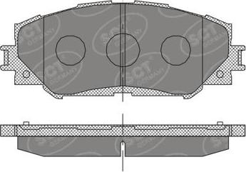 SCT-MANNOL SP 377 - Тормозные колодки, дисковые, комплект autosila-amz.com