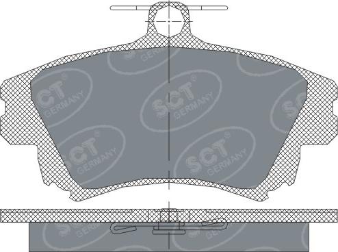 SCT-MANNOL SP240 - Тормозные колодки, дисковые, комплект autosila-amz.com