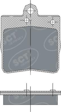 SCT-MANNOL SP 247 - Тормозные колодки, дисковые, комплект autosila-amz.com