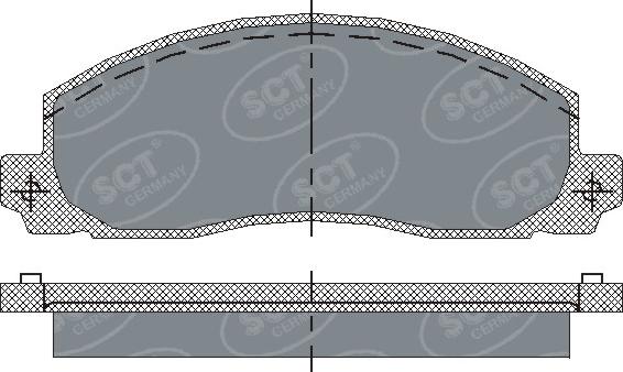 SCT-MANNOL SP 208 PR - Тормозные колодки, дисковые, комплект autosila-amz.com