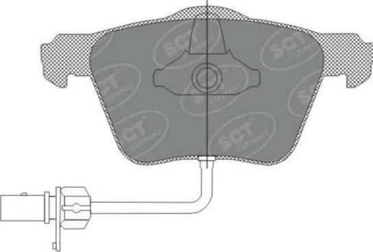 SCT-MANNOL SP 282 PR - Тормозные колодки, дисковые, комплект autosila-amz.com