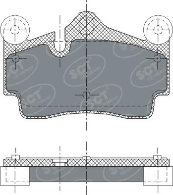 SCT-MANNOL SP 276 PR - Тормозные колодки, дисковые, комплект autosila-amz.com