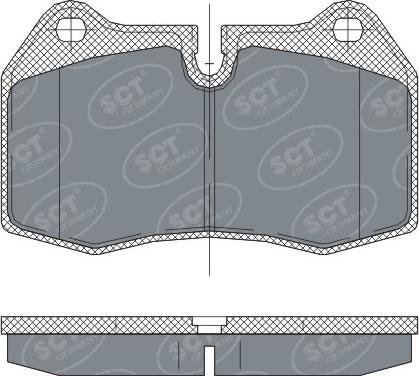 SCT-MANNOL SP 272 PR - Тормозные колодки, дисковые, комплект autosila-amz.com