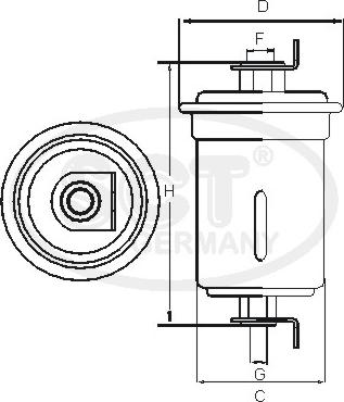 SCT-MANNOL ST 6087 - Топливный фильтр autosila-amz.com