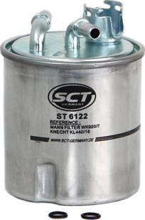 SCT-MANNOL ST 6122 - Топливный фильтр autosila-amz.com