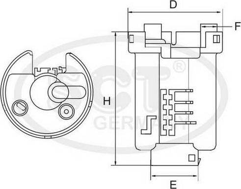 SCT-MANNOL ST 494 - Топливный фильтр autosila-amz.com