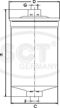 SCT-MANNOL ST 311 - SCT ST 311 Топливный фильтр ST311 autosila-amz.com