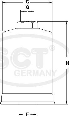 SCT-MANNOL ST 727 - Топливный фильтр autosila-amz.com