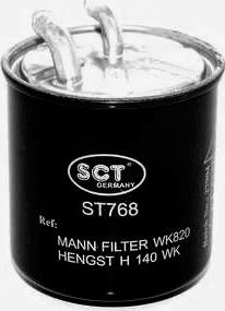 SCT-MANNOL ST 768 - Топливный фильтр MERCEDES A/B/C/E/G/GL/GLK/M/R/S-CLASS/SPRINTER 2.0D-4.0D/CHRYSLER 300 C 3.0D/3.0/6 autosila-amz.com