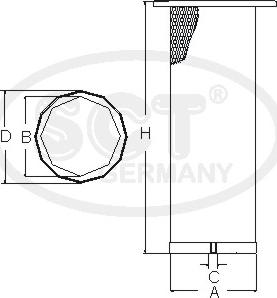 SCT-MANNOL SW 3891 - Фильтр добавочного воздуха autosila-amz.com