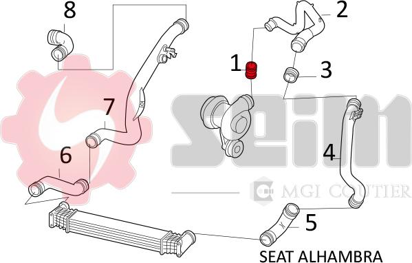 Seim 981584 - Трубка, нагнетание воздуха autosila-amz.com