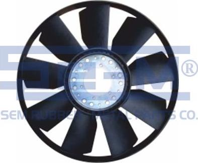 Sem Lastik 12135 - Крыльчатка вентилятора, охлаждение двигателя autosila-amz.com